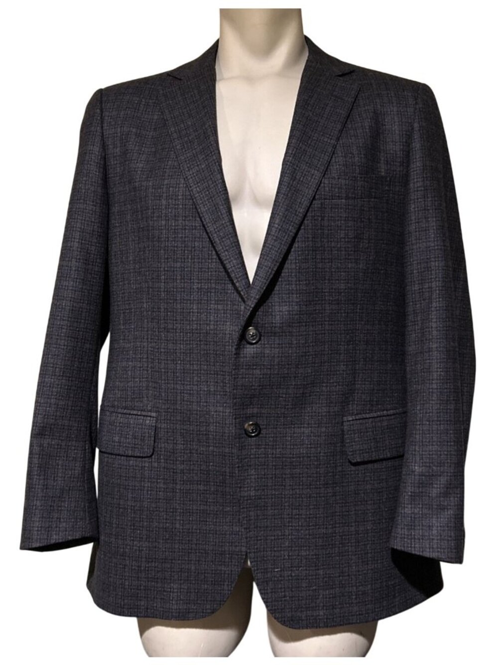 Mens 43 R Brooks Brothers 1818 Madison Brown Windowpane Soft Knit Italy